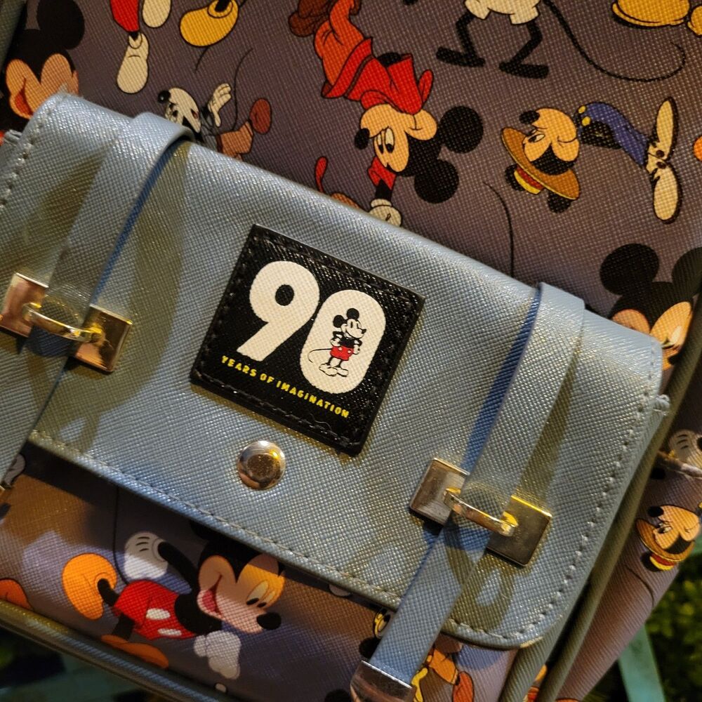 Disney Mickey Mouse 90 Years Anniversary Mini Licensed Backpack Faux Leather - Picture 7 of 8